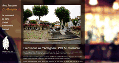 Desktop Screenshot of ledartagnan-hotel-vicfezensac.com
