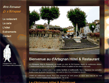 Tablet Screenshot of ledartagnan-hotel-vicfezensac.com